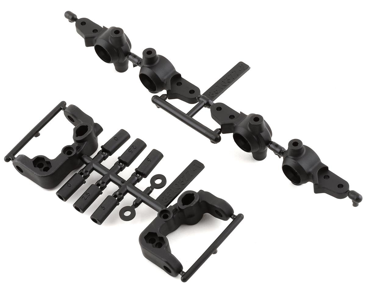 thumbnail image 2 of Team Associated ASC91901 RC10B6.4 -1mm Scrub Caster & Steering Blocks 2 of 13