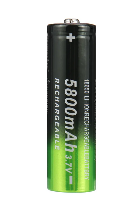 SkyWolfEye 18650 Lithium Battery 5800mAh 3.7V - 4.2V Rechargeable 1 cell Li-Ion Lipo