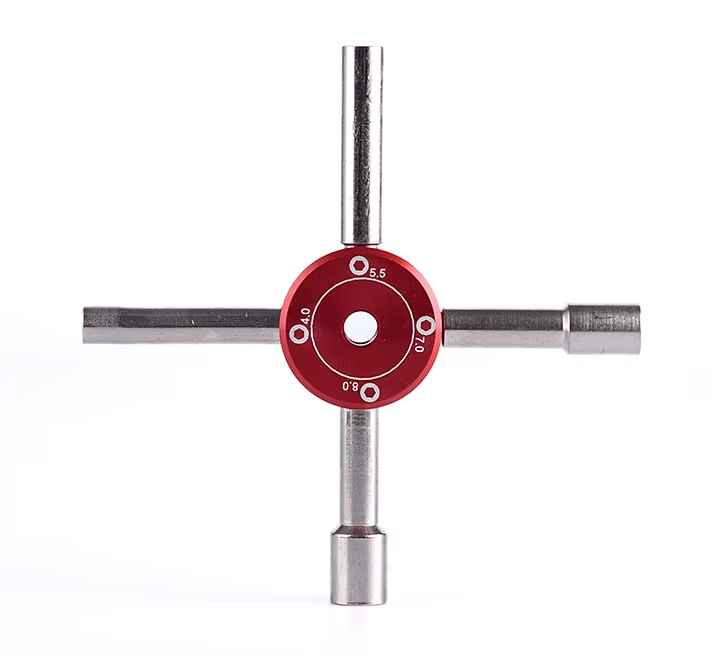 WORC 4-in-1 Nut Driver Wrench Hex Socket Tool 4-Way Set w/ 4mm 5.5mm 7mm 8mm WRC-H001
