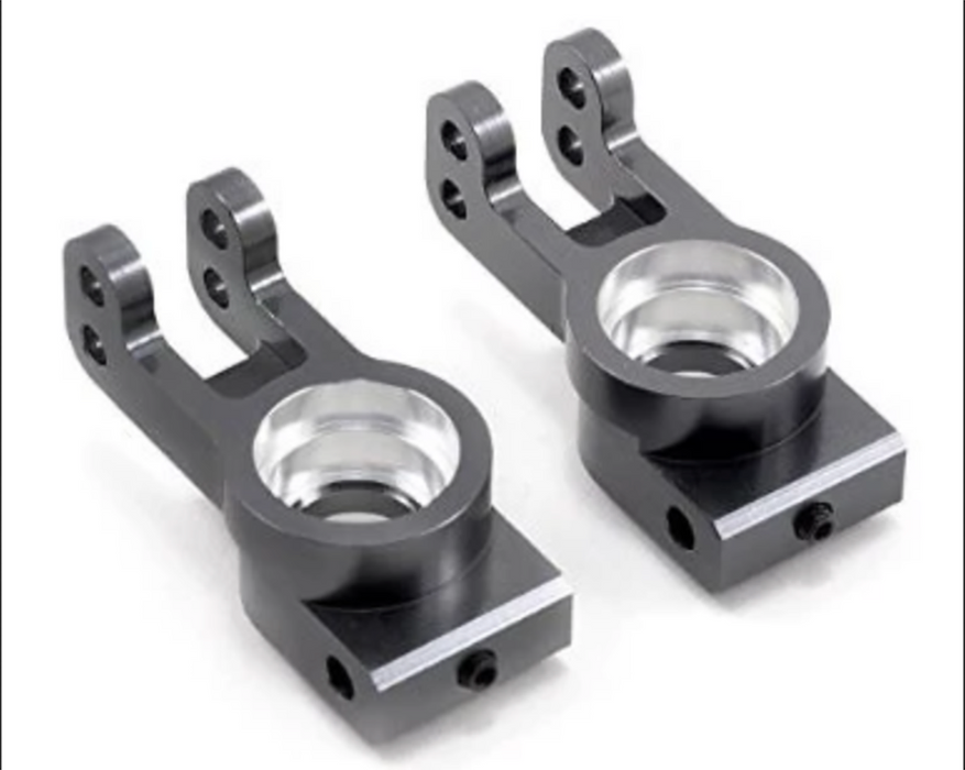 STRC STLB2103GM Precision CNC Machined Alum. Rear Hub Carriers For Ten-SCTE (Gun Metal)