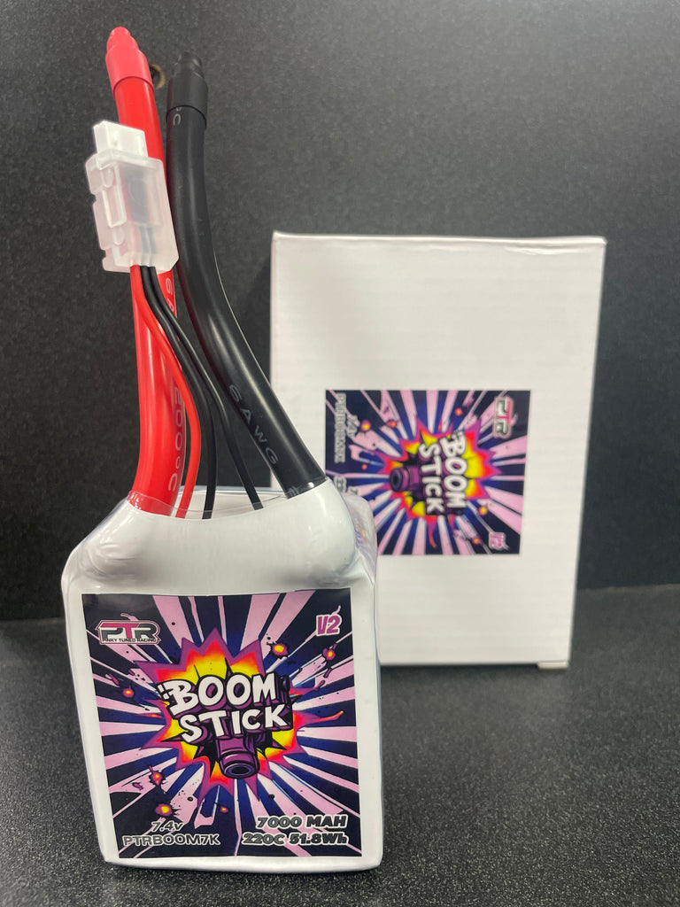 PTR PINKY TUNED RACING BOOM STICK V2 DRAG LIPO BATTERY 7K 7000MAH 220C —  World of R/C Parts & Supplies