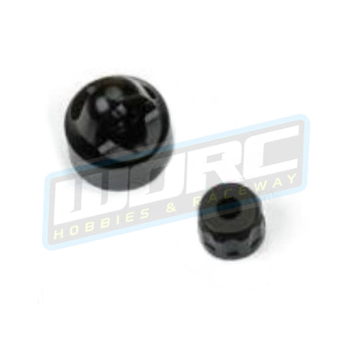 Losi LOS363001 Shock Cap Set, Aluminum, Black: Promoto-MX PM-MX