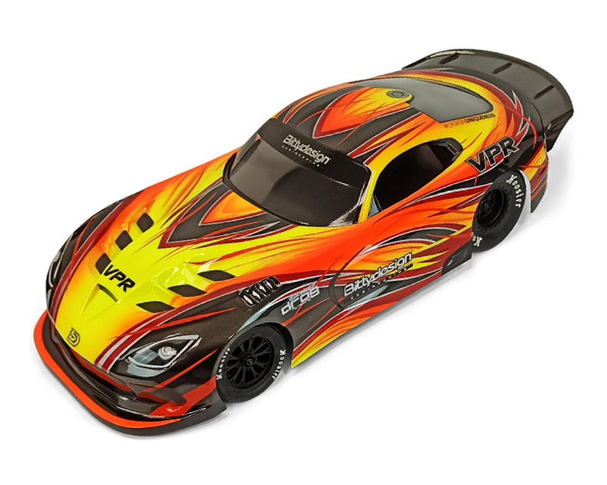 Bittydesign BDYDG-VPR VPR 1/10 Drag Racing CLEAR Body Dodge Viper Bitty Design Pro No Prep Street Eliminator