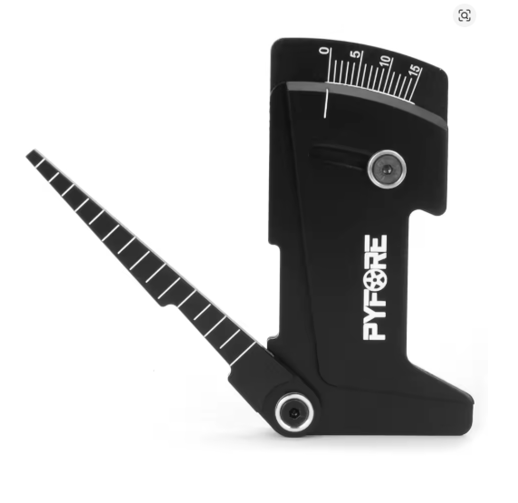 WORC WRC-PYF-R Ride Height and Camber Gauge Aluminum RED - 2-10mm / 0-15deg Measuring Tool 1/10