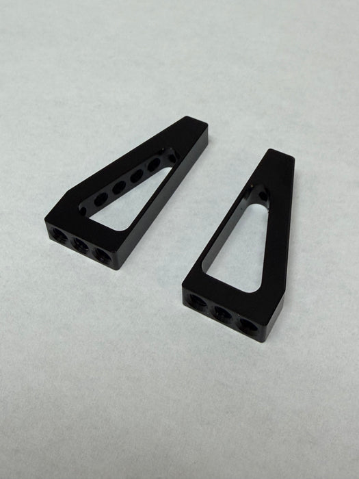 GHOST TGC-8090 Multi-Position Aluminum Servo Mounts (1 pair) 3mm Thread - BLACK