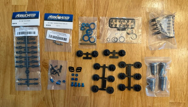 Associated Factory Team 13mm ASC91994 ASC91995 B7 B7.1 Complete Front & Rear Shock Kit w/ Standoffs and Springs