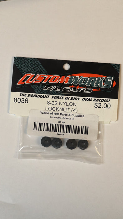custom works cw8036 8-32 NYLON LOCKNUT (4)
