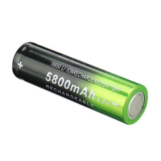 SkyWolfEye 18650 Lithium Battery 5800mAh 3.7V - 4.2V Rechargeable 1 cell Li-Ion Lipo