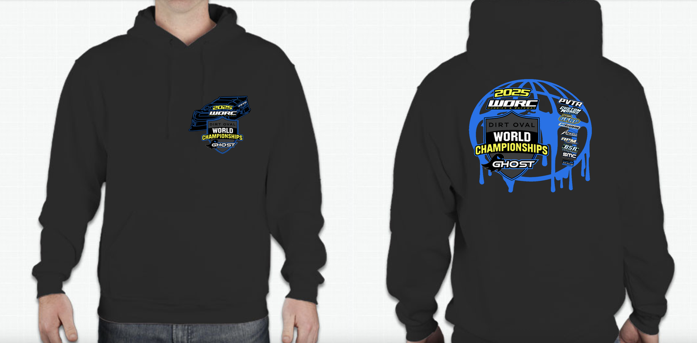 WORC 2025 Ghost World Championships Black Hoodie Medium M