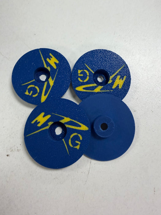 Meacomes Racing Gear Losi Nascar BLUE Wheel Covers / Mud Plugs (4) MRC-003BL
