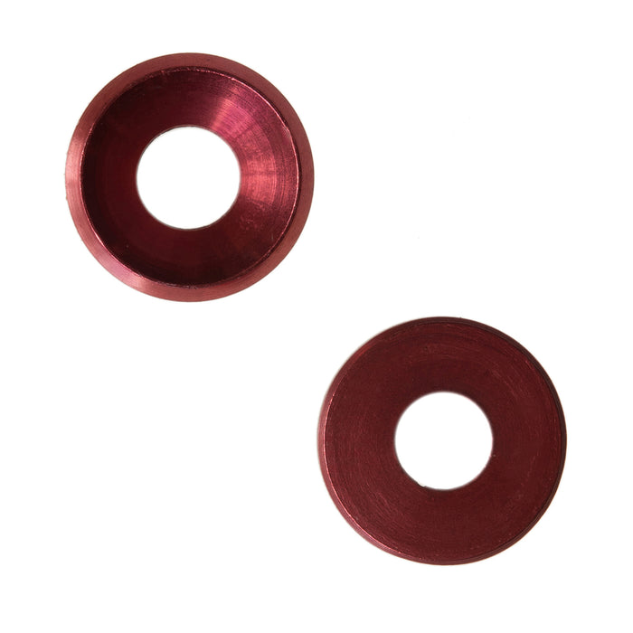 WORC WRC-4-CSW-R-A 4-40 #4 / 3mm Countersunk Flat washer Aluminum - RED (8 qty)