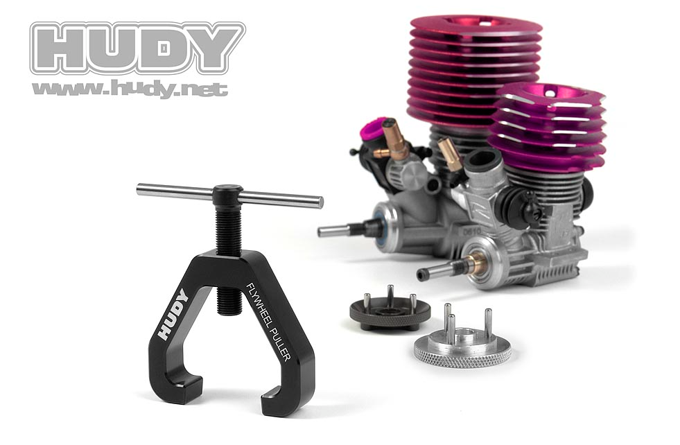 HUDY 107030 UNIVERSAL FLYWHEEL PULLER .12 .21 Nitro Engine Remover Tool WORC