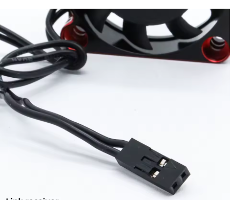 WORC WRC2510R Aluminum High Speed Cooling Fan 25x25mm x 10mm Motor ESC RED /Black WaterProof 8.4v 0.52A 32000rpm