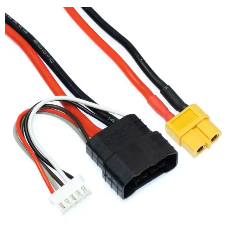 WORC WRC-4STRXIDXT60 XT60 Female Charge Lead to 4s Traxxas TRX ID with Balance Lead Adapter