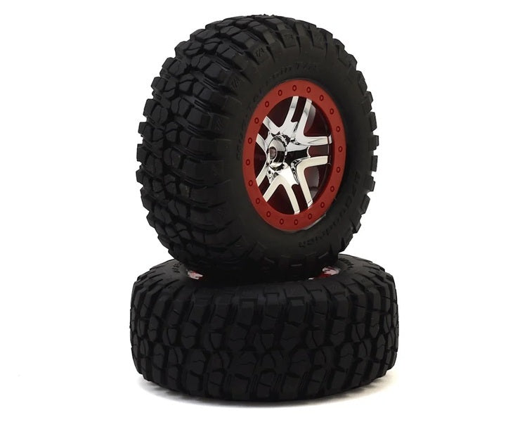 Traxxas TRA6873A Tires & wheels, assembled, glued (SCT Split-Spoke)