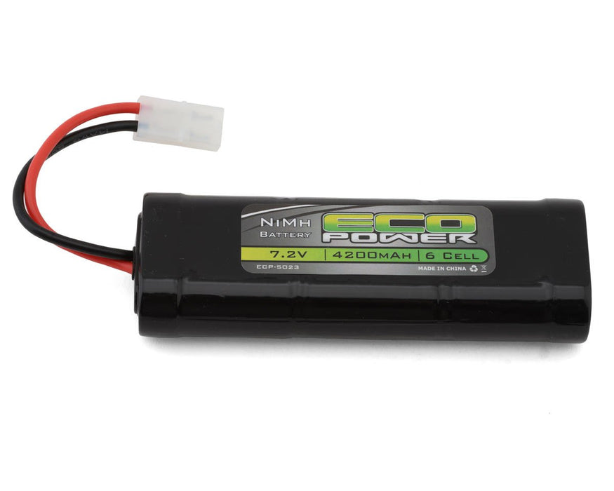 EcoPower ECP-5023 6-Cell NiMh Stick Pack Battery w/Tamiya Connector 7.2V 4200mAh