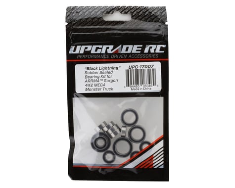 UpGrade RC UPG-17007 "Black Lightning" Rubber Sealed Bearing Kit for Arrma® Gorgon™ 4x2 MEGA Monster Truck