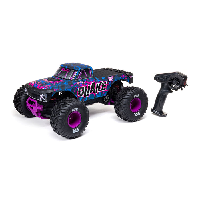 ARRMA ARA3537T3 1/10 QUAKE 223S DSC 2WD RTR Brushless Monster Truck, Purple