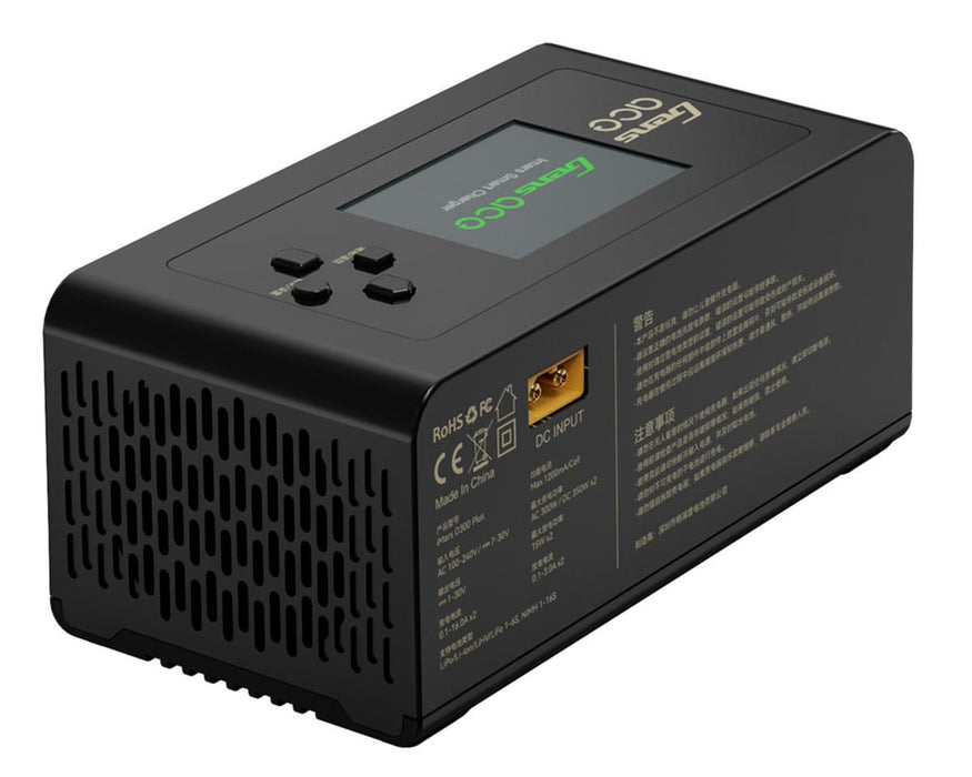Gens Ace iMars D300 Plus Smart Dual AC/DC Charger BLACK 6S/16A AC-300W / DC-350W x2 w/Bluetooth App Control GEA300WPLUS-UW  G-Tech