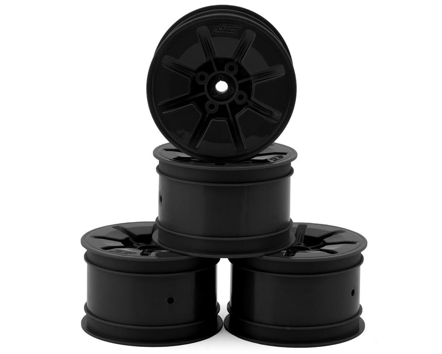JConcepts Pioneer 2.2 Rear Buggy Wheels (Black) (4) w/12mm Hex JCO3466B
