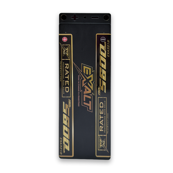 Team Exalt X-Rated 2S 190C 7.4V 5600mAh UULCG Lipo Battery 5mm (139 x 47 x16.5mm) EXA3218 (ROAR Approved)