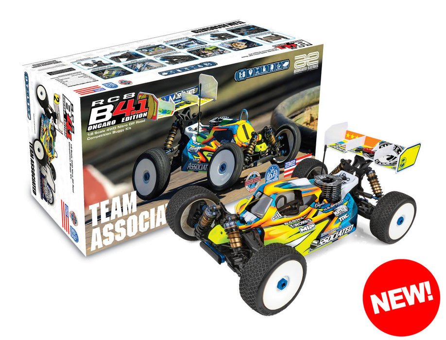 Team Associated ASC80953 1/8 Nitro Ongaro Buggy Team Kit 4wd eBuggy RC8 B4.1 Limited Edition 80953 RC8B4.1