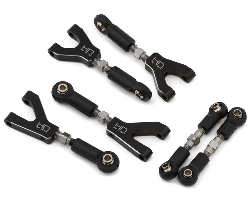 Hot Racing Losi® NASCAR Aluminum Adjustable Camber & Steering Links Set HRAGRM547NC01