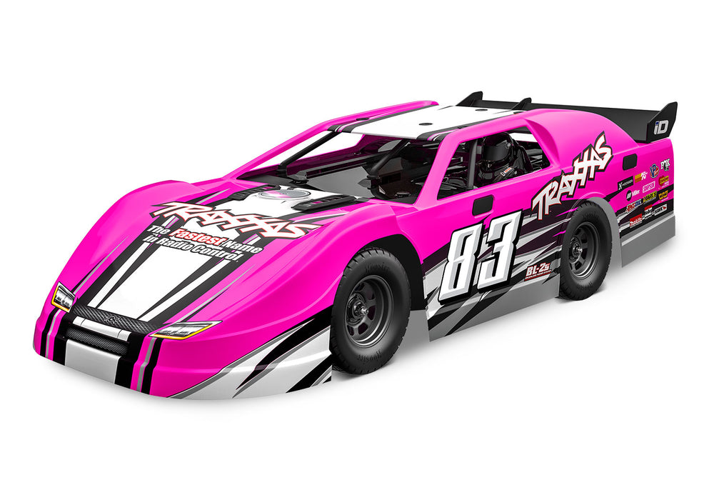 Traxxas TRA104364-74 Slash Late Model Modified BL-2s RTR Brushless EDM Oval Ready Pink Black