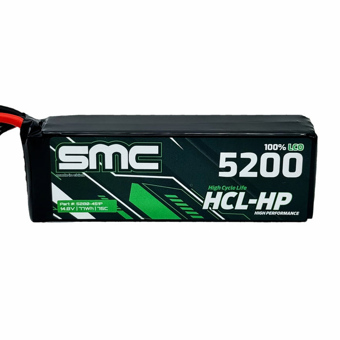 SMC 5280-4S1P-SC5 HCL-HP EC5 IC5 14.8V 4s 5200mAh 75C Lipo Battery Flight Pack
