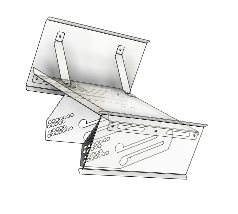 TP3D TP3-6x6SW Sprint 6x6 Clear Lexan Top Wing with Mounts .020"