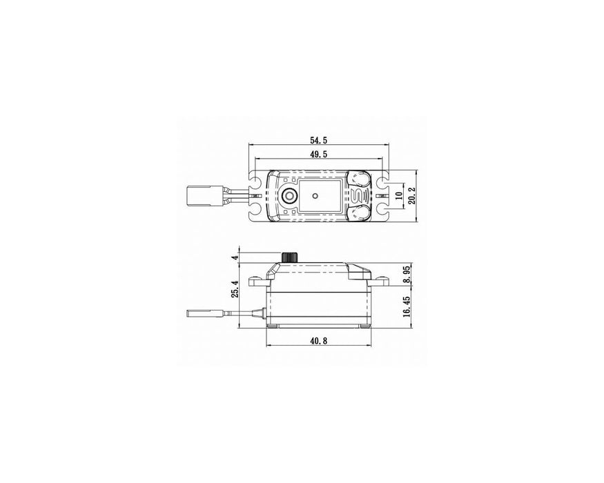 Savox SC-1251MGP Hybrid Low Profile Digital "High Speed" Metal Gear Servo 0.09sec / 125oz @ 6V SAV-SC-1251MGP