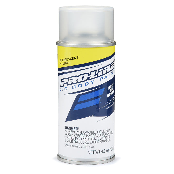 Pro-Line PRO643902 RC Body Spray Polycarbonate Paint FLUORESCENT YELLOW Single 4.5 oz (127 g.) Individual Aerosol Can