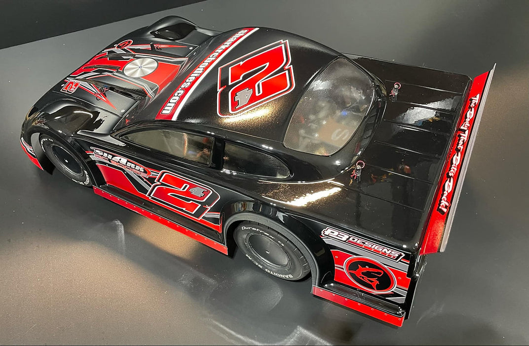 SHARK RC BODIES The Slingshot 1/10 Short Course Mod Street Stock CLEAR Body Chevy Grill .040 Slash