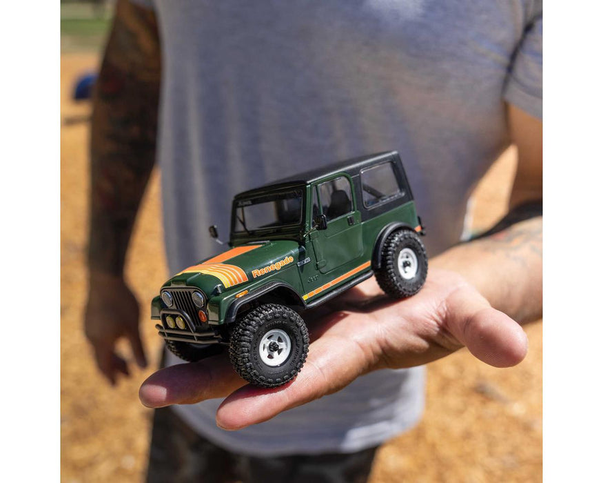 Axial AXI-3273T2 SCX30 Jeep CJ-7 Renegade 1/30 4WD RTR Scale Mini Crawler (Classic Version) (Green) w/2.4GHz Radio, Battery & Charger