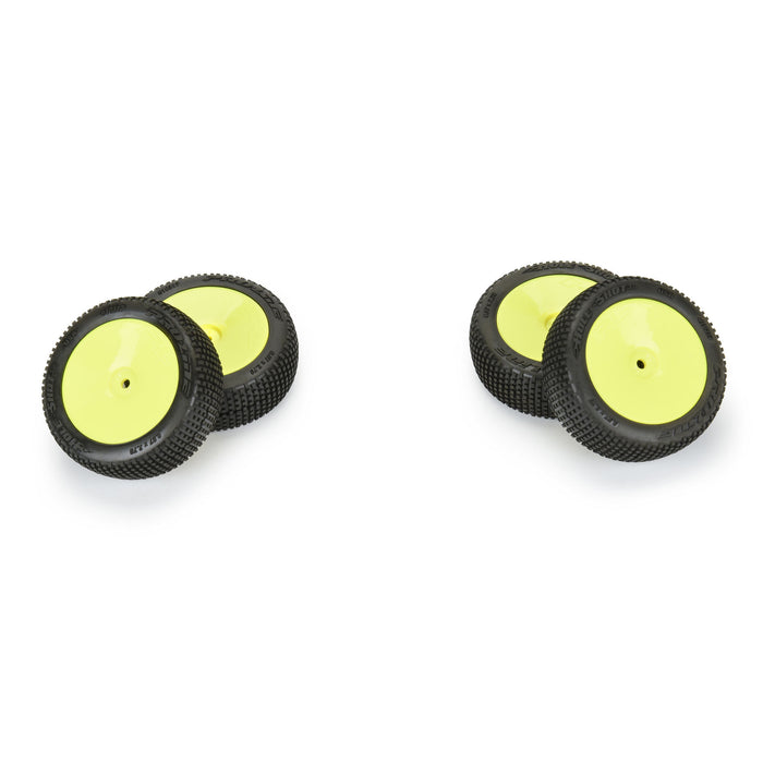 Pro-Line PRO1031712 1/14 Hole Shot 3.0 Buggy Tires MTD Velocity Yellow Wheels 12mm Hex Arrma Typhon Grom