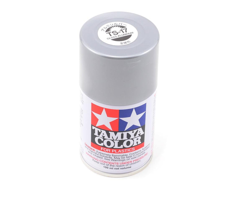 Tamiya TAM85017 TS-17 Aluminum Silver Lacquer Spray Paint (100ml)