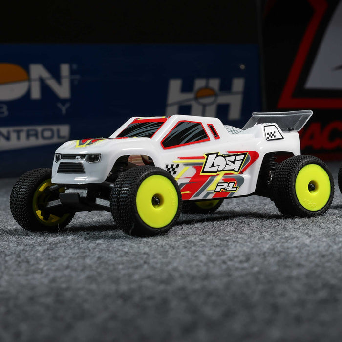LOSI LOS-1392T1 1/28 Micro-T 2S 2WD RTR Stadium Truck (Battery & Charger Included), White TLR