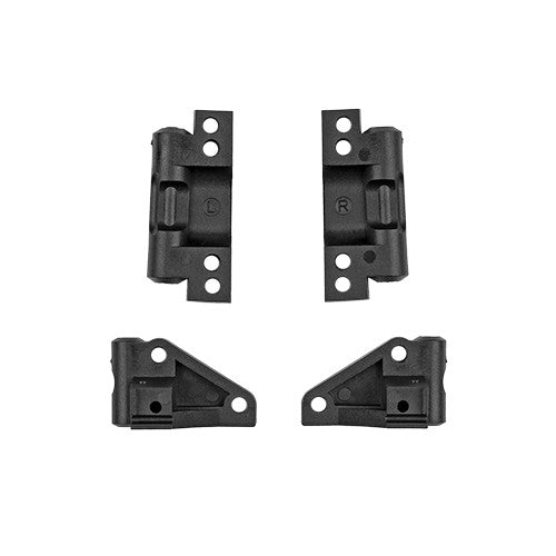 Team Associated ASC6401 RC10 Front And Rear Arm Mounts, Black