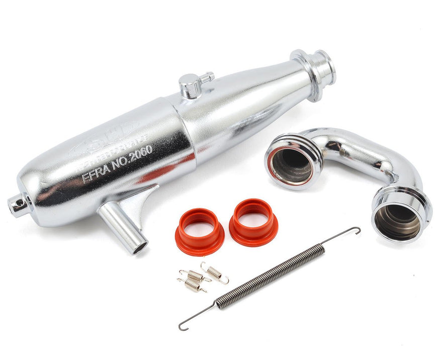 SH Engines SHESA216FS EFRA 2060 Nitro Tuned Exhaust Pipe w/ Manifold and Springs 1/8 Big Block .21