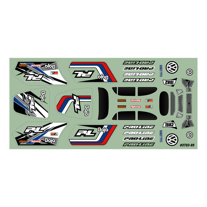 Proline PRO370300 1/28 VW Baja Bug Clear Body: Losi Micro-T