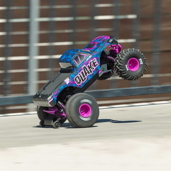 ARRMA ARA3537T3 1/10 QUAKE 223S DSC 2WD RTR Brushless Monster Truck, Purple