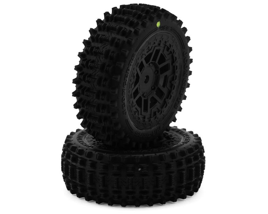 JConcepts Arrma® Typhon Grom™ Magma Pre-Mounted Tires (2) (Yellow) w/12mm Hex