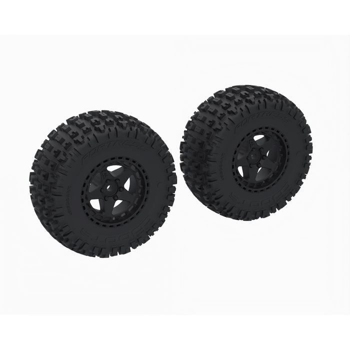 ARRMA ARA-1616 DBOOTS 'FORTRESS SC' Tire Set Glued, Black (2) FRONT REAR FURY SENTON 223S 4x4 BLX