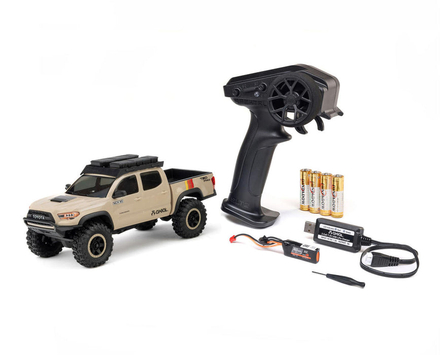 Axial AXI-3289T2 1/30 SCX30 Toyota Tacoma 4X4 RTR Brushed Rock Crawler (Battery & Charger Included), Overland Edition