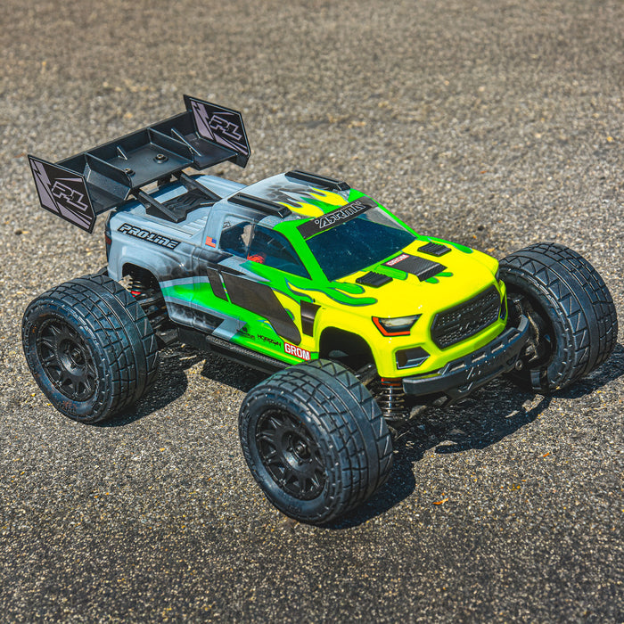 Pro-Line PRO642300 1/18 Sector Wing Set and Roof Skids Black: Granite GROM