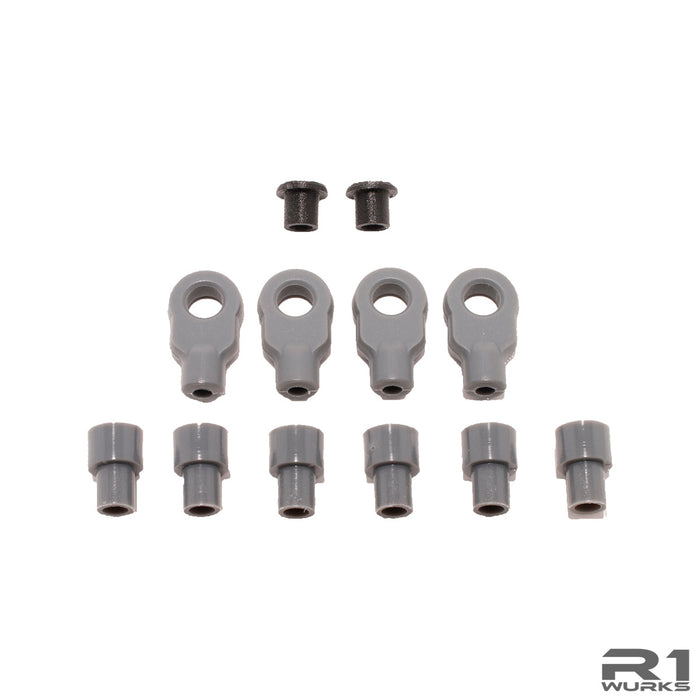 R1 WURKS R1-990079 DC1 Shock Ends And Insert Set (Injection Molded)