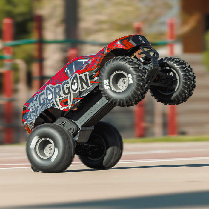 ARRMA 1/10 GORGON 223S 2WD RTR Brushless Monster Truck, Red / Black  ARA3530T2