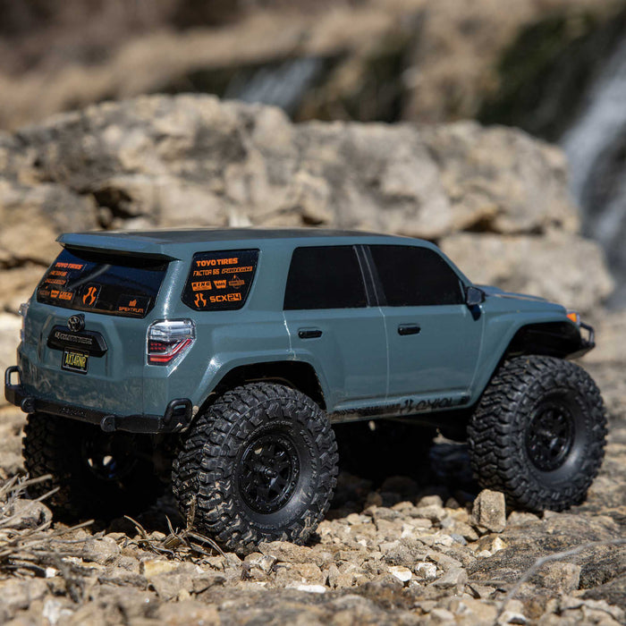 Axial AXI-2035T2 1/24 SCX24 Toyota 4Runner 4X4 RTR Brushed Rock Crawler (Battery & Charger Included), Gray