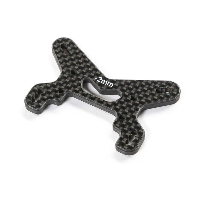 TLR Losi Racing TLR-1306 Carbon Front Shock Tower, -2mm: 22X-4 2.0