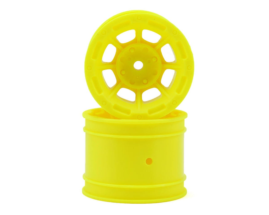JConcepts JCO3359Y Hazard 1.7" RC10 Classic Rear Wheel (Yellow) (2) Pin Drive